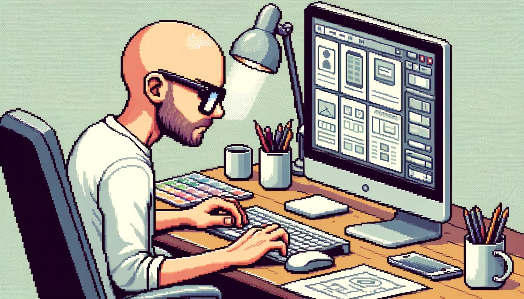 Joaquin illustrated as a comic character