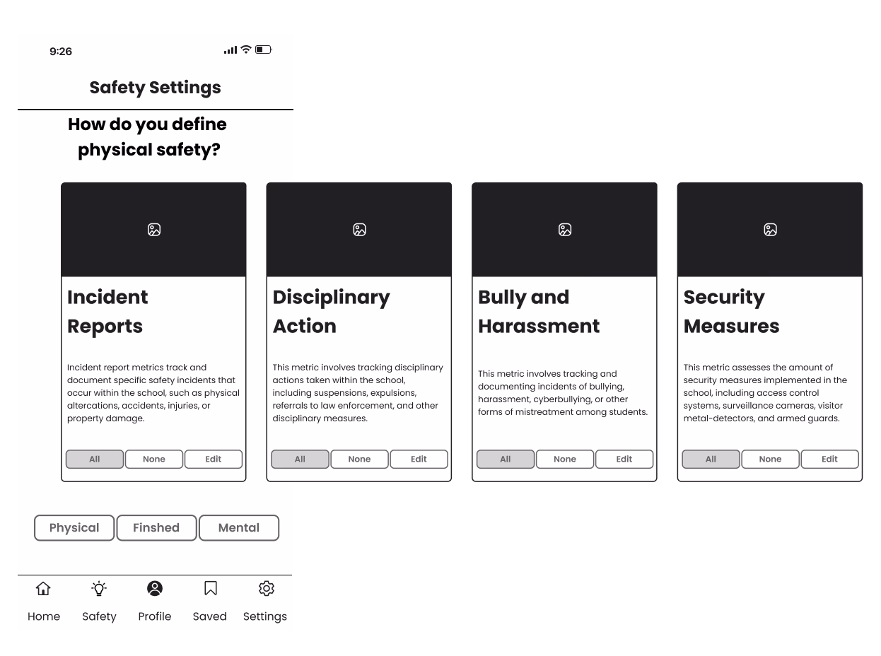 Mid-Fi Wireframes - Early design explorations