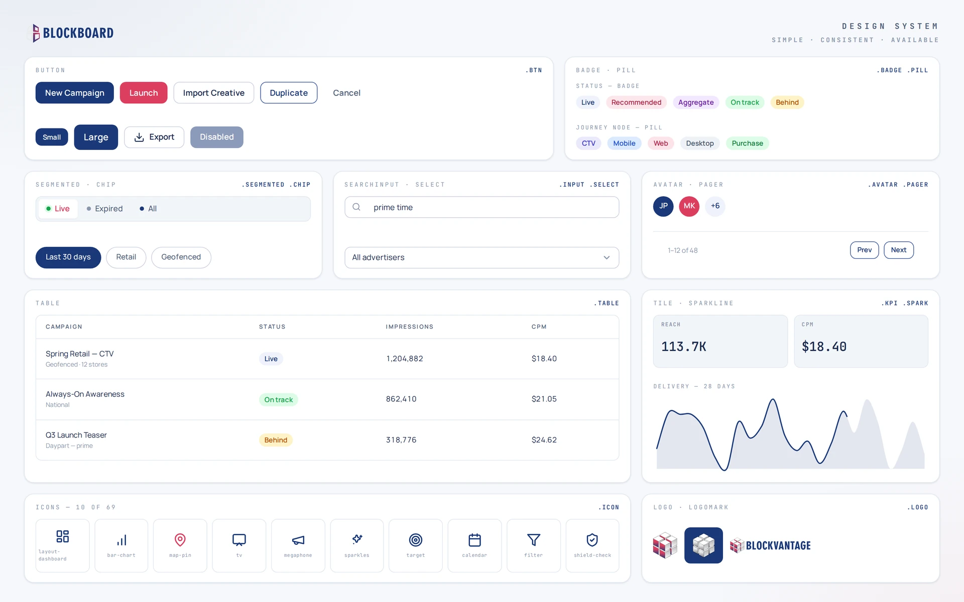 Blockboard Design System - Design Systems project from 2026